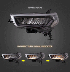 Set LED Reflector Headlights Front Lamps For 2014-2021 Toyota 4Runner Head Lamps