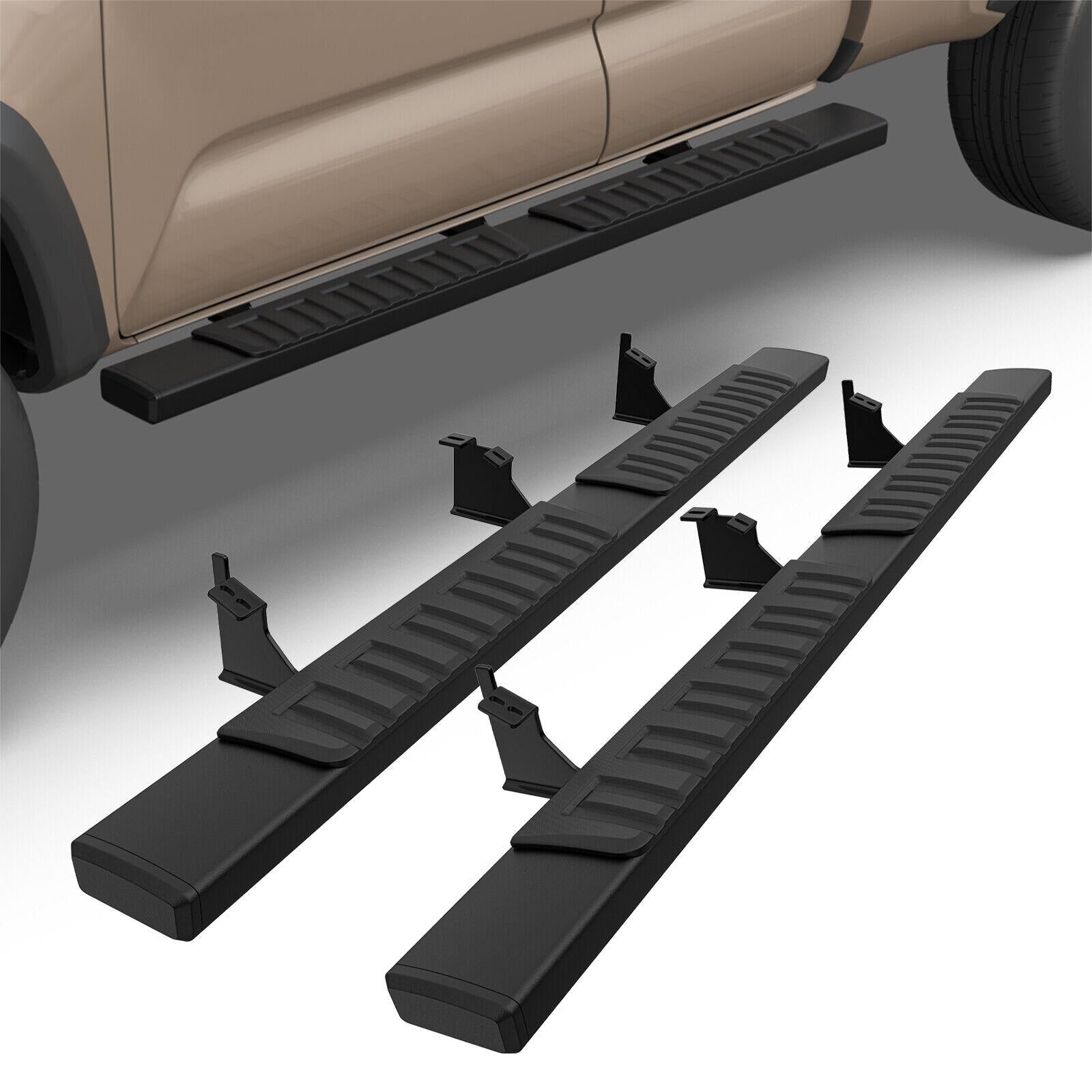 6" Running Board For 2005-2023 Toyota Tacoma Extended/Access Cab Aluminum Alloy Nerf Bars Side Step