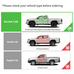 6" Running Board For 2005-2023 Toyota Tacoma Extended/Access Cab Aluminum Alloy Nerf Bars Side Step