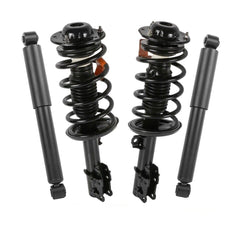 4x Front & Rear Complete Shock Strut & Coil Spring Assembly For 2004-2007 Chevrolet Malibu