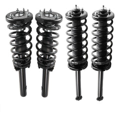 4x Front & Rear Complete Shock Struts & Coil Spring Assembly For 1998-2002 Honda Accord 171691 171299