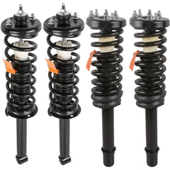 Front & Rear Complete Shock Struts For 2003-2007 Honda Accord EX LX DX 2.4L 3.0L (Set of 4)