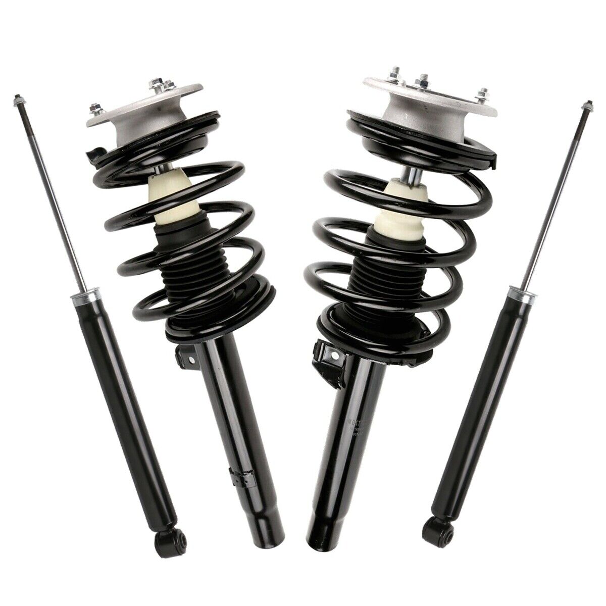 4x Front Struts & Coil Spring + Rear Shock Absorbers Assemblies For 2001-2005 BMW 330i 325Ci 330Ci 328i E46