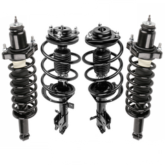 4x Front & Rear Complete Shock Struts & Coil Spring Assembly For 2007-2016 Jeep Compass 2007-2012 Dodge Caliber