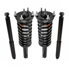 4x Front & Rear Complete Shock Strut & Coil Spring Assembly For 2005-2010 Jeep Grand Cherokee 2006-2010 Commander