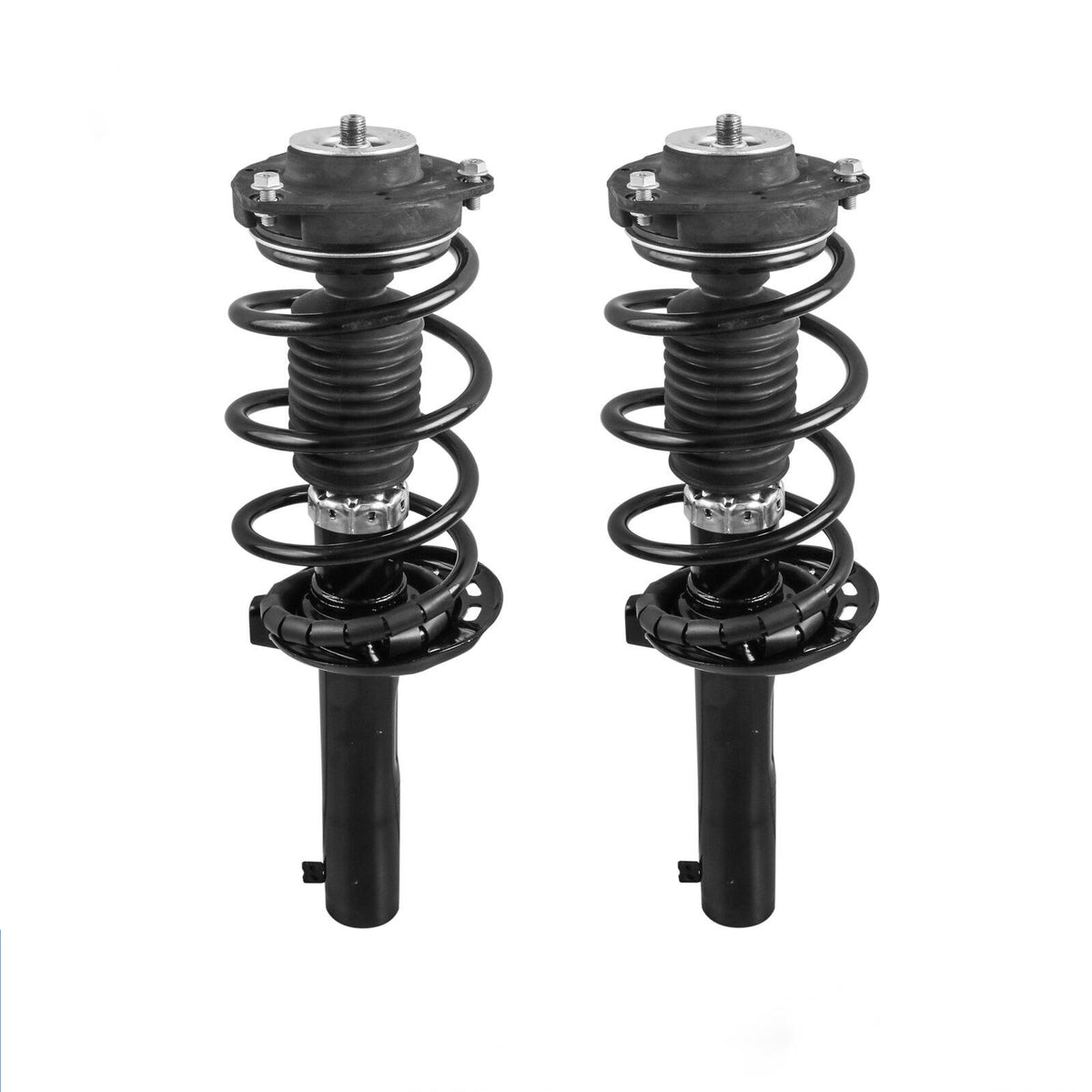 2x Front Complete Shock Struts w/ Coil Spring Assembly For 2006-2017 VW Jetta Beetle Golf Passat AUDI A3 172311