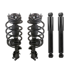 4x Front & Rear Complete Shock Strut & Coil Spring Assembly For 2008-2016 Chrysler Town & Country, Dodge Grand Caravan 171128 37290