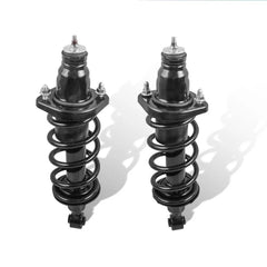 2x Rear Complete Shock Struts & Coil Spring Assembly For 2001-2005 Honda Civic 15381 15382