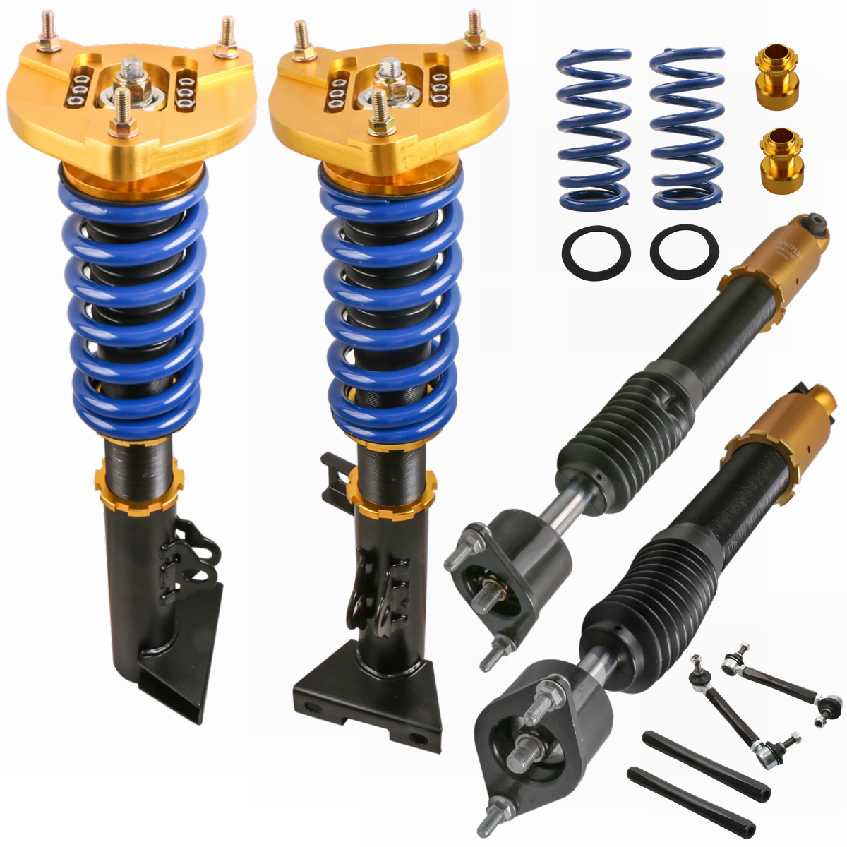 Adjustable Height Coilovers Struts For 2011-2014 Mercedes-Benz C180 / 2010-2014 C200 C250 / 2008-2009 C230 C280 / 2008-2014 C300 C350 RWD (4Pcs)