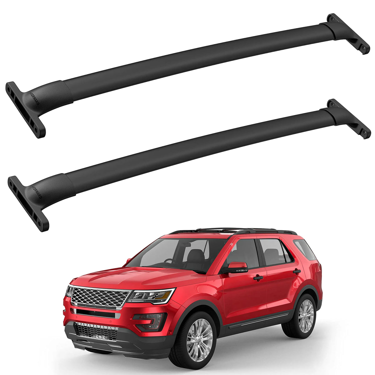 Roof Rack Cross Bar Rail For 2016-2019 Ford Explorer Luggage Cargo Racks Rooftop