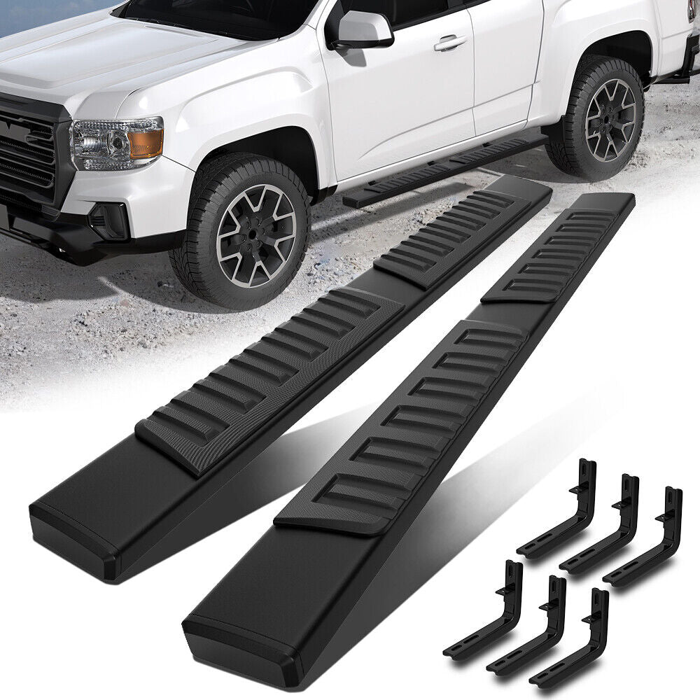 6" Running Boards For 2015-2023 Chevrolet Colorado GMC Canyon Extended Cab Nerf Bar 6 inches Aluminum Side Steps