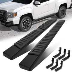 6" Running Boards For 2015-2023 Chevrolet Colorado GMC Canyon Extended Cab Nerf Bar 6 inches Aluminum Side Steps