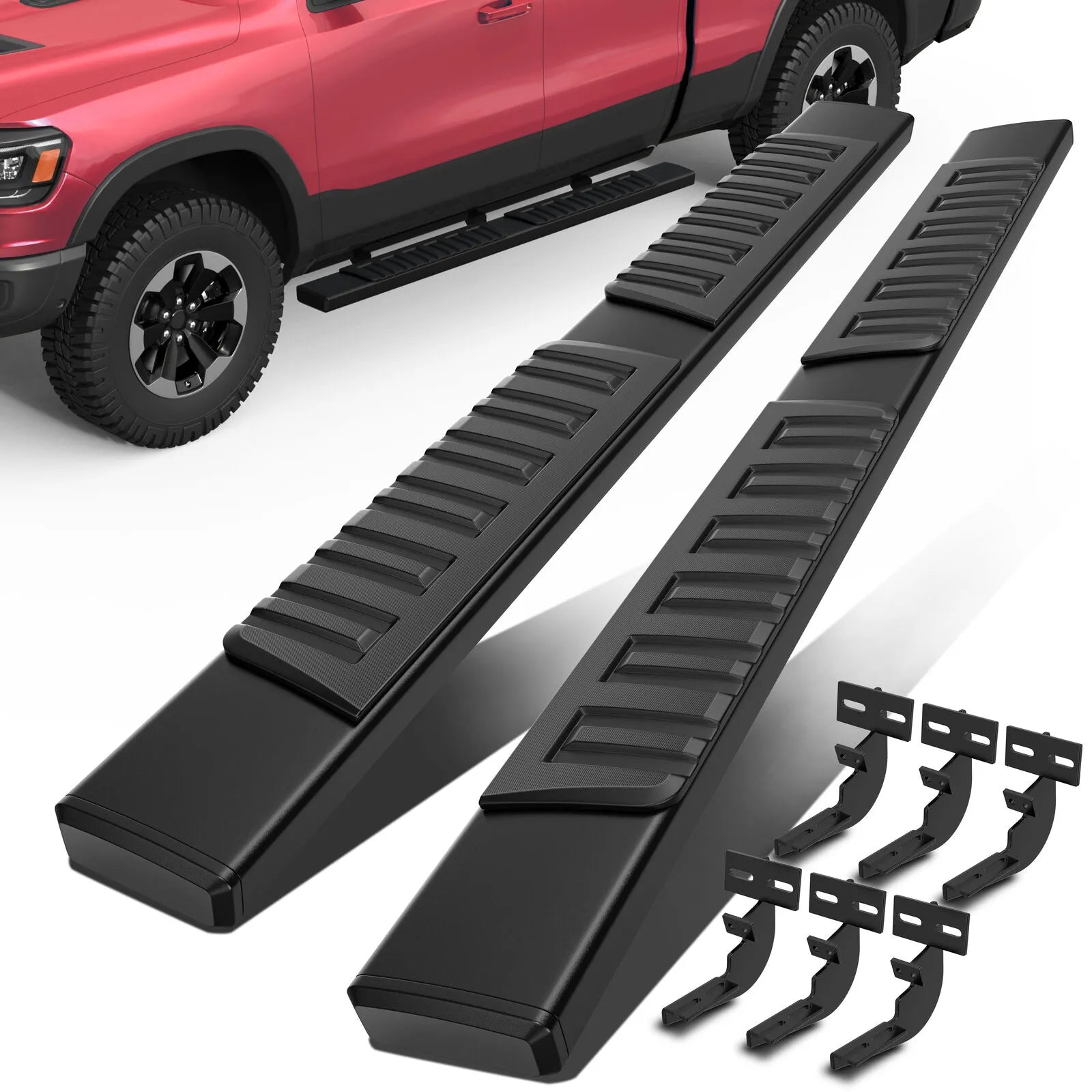 6" Running Boards For 2009-2018 Dodge Ram 1500 & 2019-2023 Ram 1500 Classic Extended/Quad 6 inch Side Step