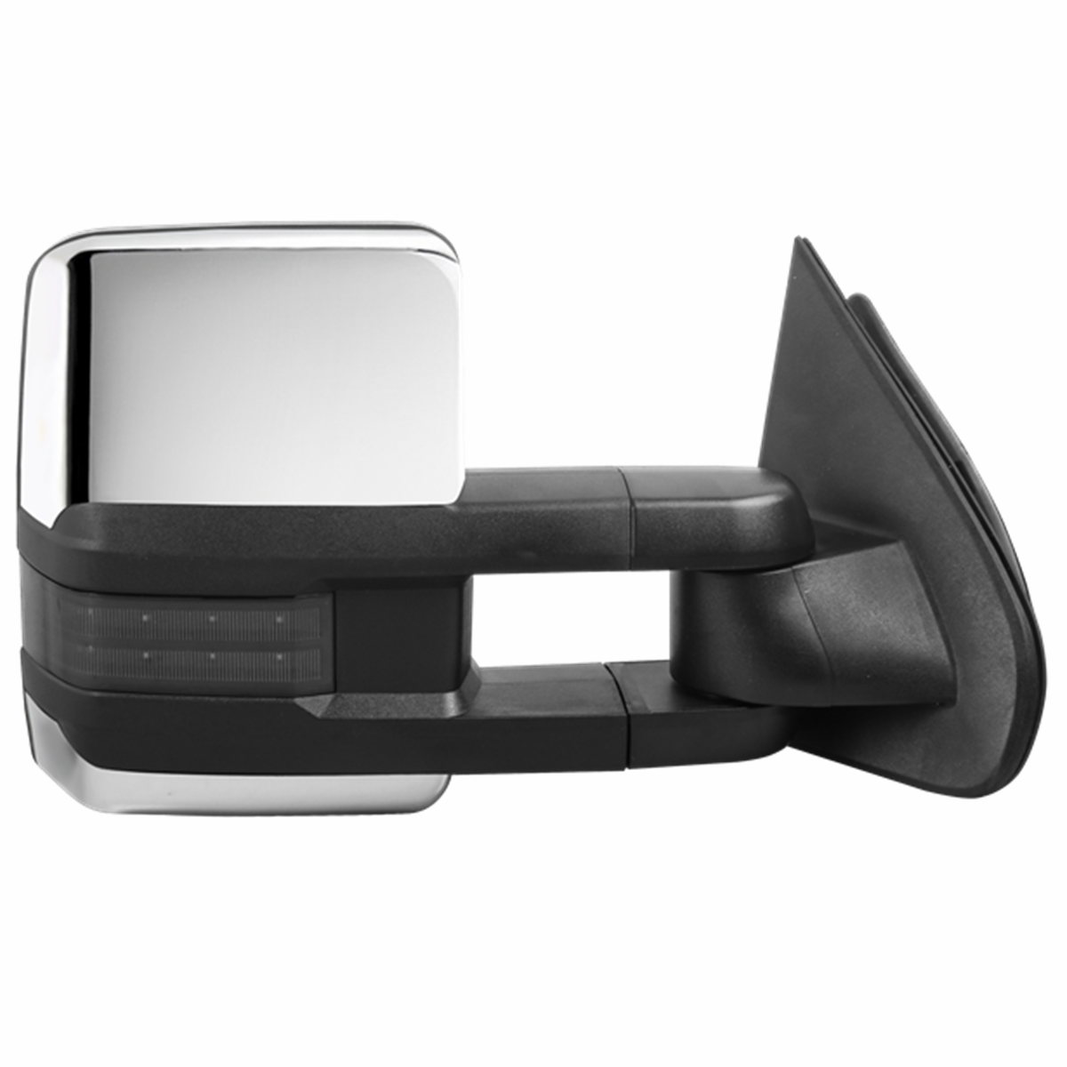 MOSTPLUS Chrome Power Heated Dynamic Signal Tow Mirrors for 14-18 MOSTPLUS Chrome Power Heated Dynamic Signal Tow Mirrors for 14-18