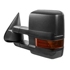 Black Power Fold & Heated Towing Mirrors For 2007-2013 Chevy Silverado Avalanche Suburban Tahoe/ GMC Sierra Yukon with Turn Light, Clearance Lamp, Control Switch