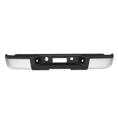 Chrome Steel Rear Bumper For 2007-2013 Chevy Silverado / GMC Sierra 1500 w/o Sensors