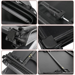 6.5FT Quad-Fold Soft Tonneau Cover For 2004-2008 Ford F150 Styleside Truck Bed