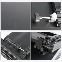 6.5FT Quad-Fold Soft Tonneau Cover For 2004-2008 Ford F150 Styleside Truck Bed