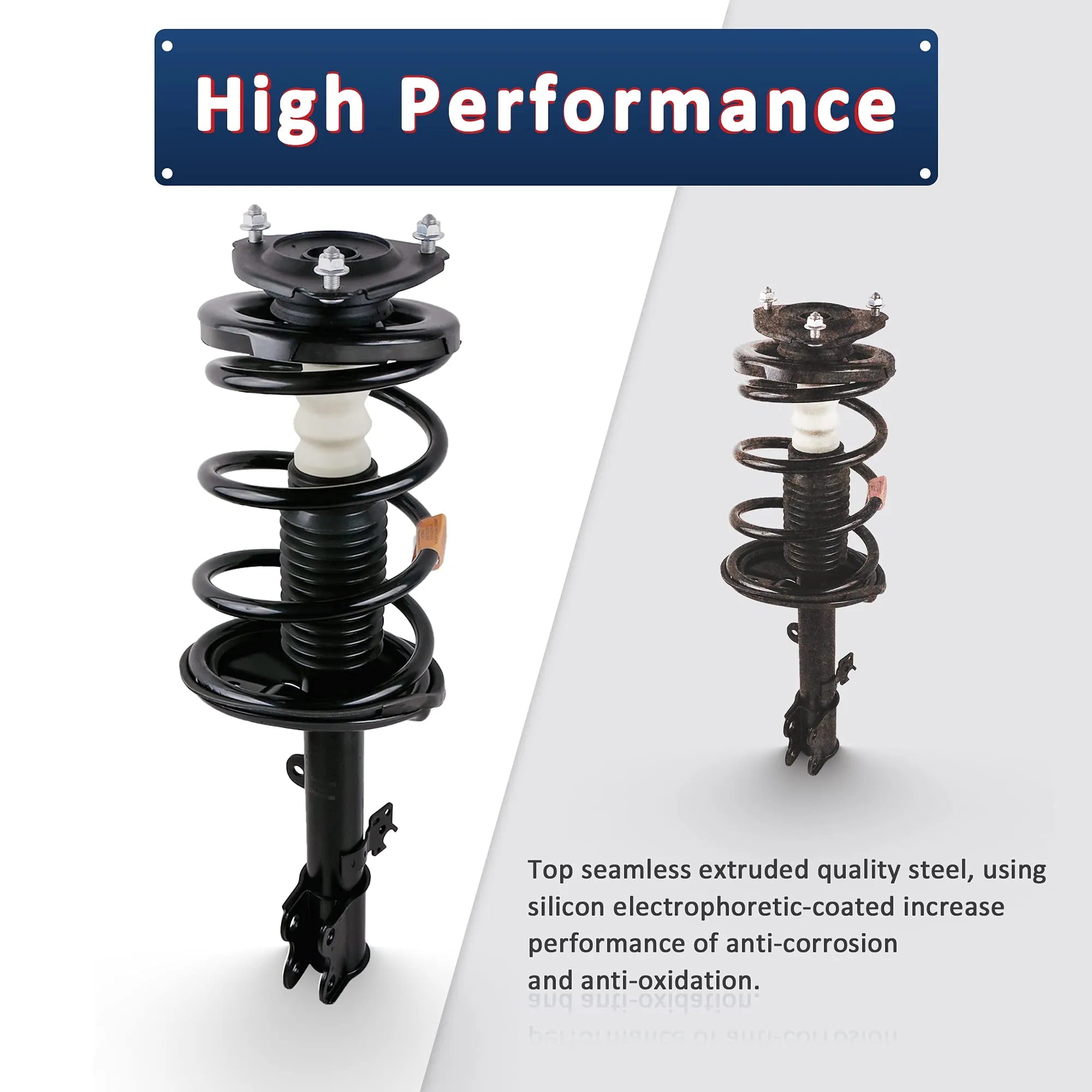 Complete Front Struts 2x Front Complete Shock Struts w/ Coil Spring Assembly For 2006-2017 V ...