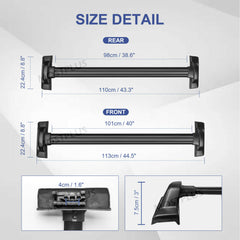 Roof Rack Cross Bar For 2007-2011 Honda CRV 2.4L, Lockable Rooftop Luggage Crossbars for Carrying Cargo Carrier Bag Camping Gear Bike