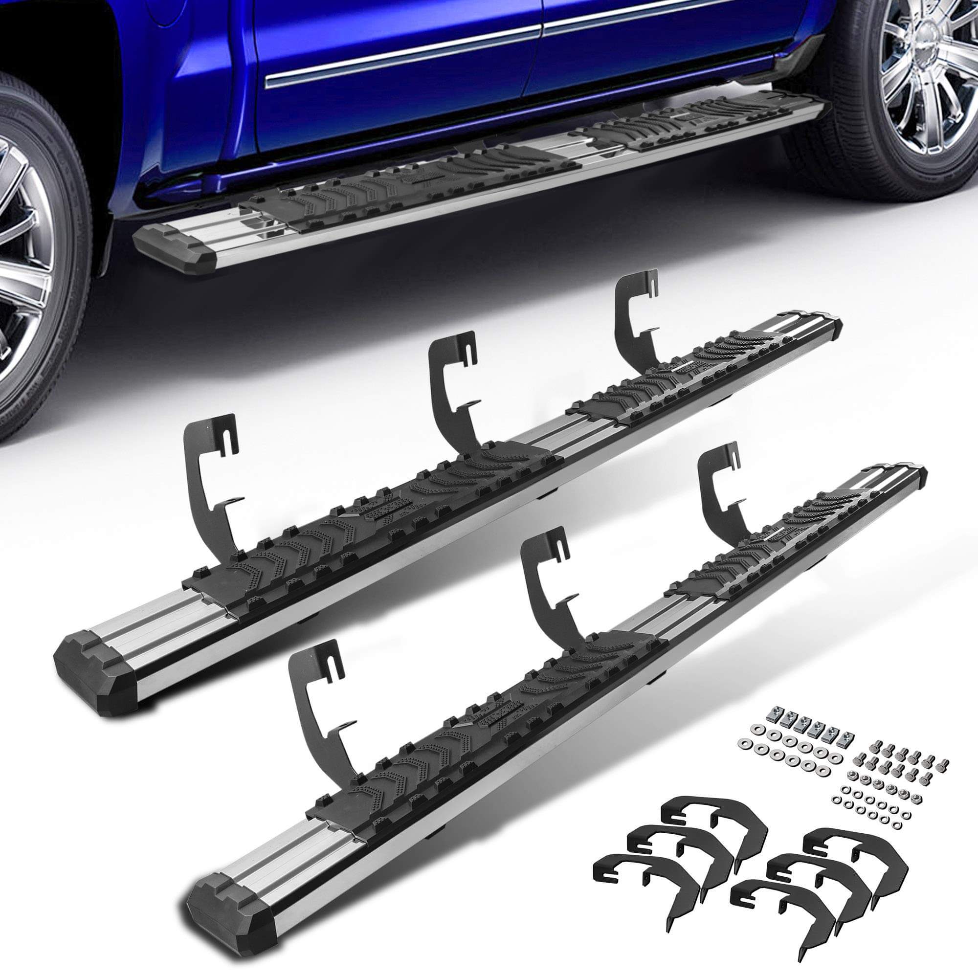 inches Running Boards Nerf Bars For 2007-2018 Chevy Silverado/GMC Si –  MOSTPLUS