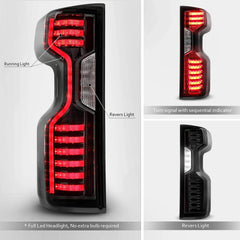 Smoked Full LED Tail Lights Assembly For 2019-2021 Chevrolet Chevy Silverado 1500/ 2020-2021 2500 HD 3500HD Set of 2