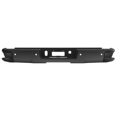 Black Rear Bumper For 2014-2018 Chevy Silverado GMC Sierra 1500 w/ Park Assist Sensor & Corner Step