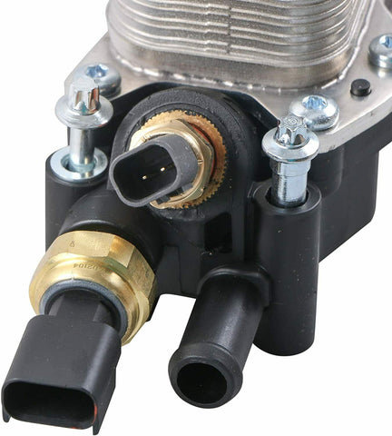 Engine Oil Cooler and Filter Housing Adapter gaskets Sensor Kit Fit fo ...