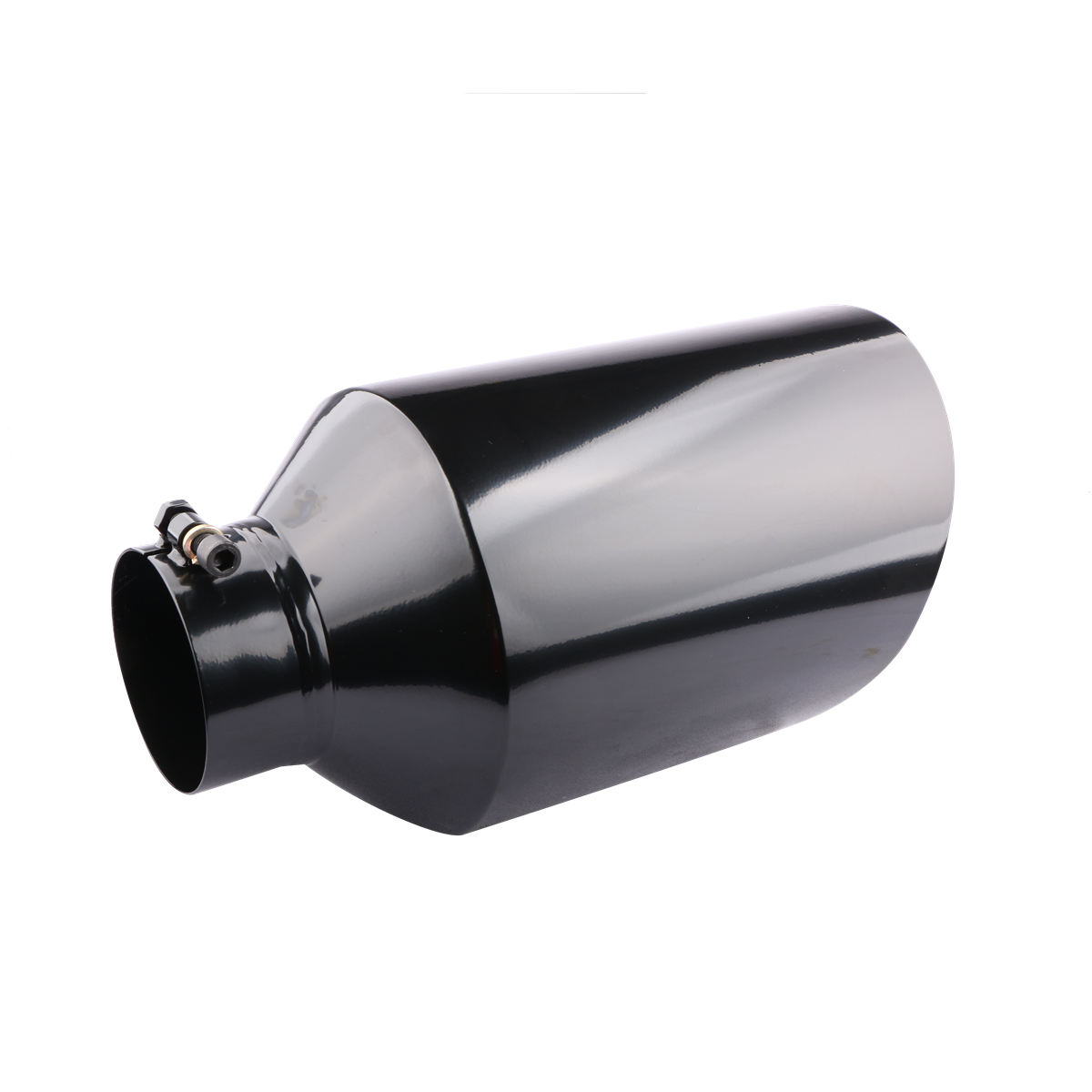 Black Stainless Steel Bolt-On Diesel Exhaust Tip 4" Inlet 8" Outlet 15" Long