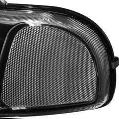 Headlight Assembly Compatible with 1999-2006 GMC Sierra 1500/2500/3500, 2000-2006 Yukon with Black Housing/Clear Lens/Clear Reflector