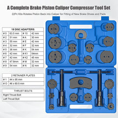 27pcs Universal Disc Brake Caliper Brake Piston Wind Back Rewind Hand Tools