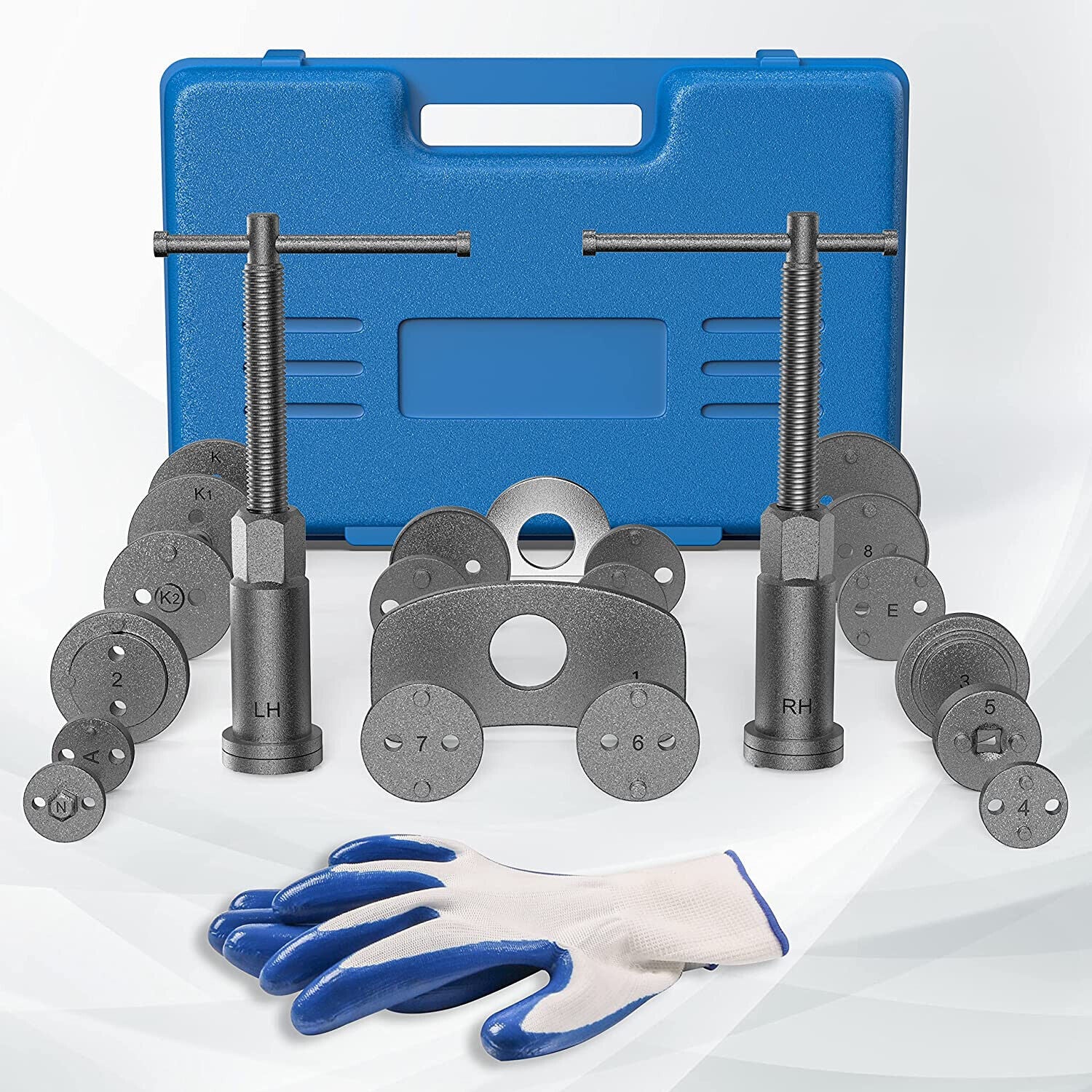 MOSTPLUS 27-Piece Disc Brake Caliper Piston Rewind Tool Kit – Universal With Case & Gloves