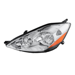 Chrome Housing Headlights Front Lamps Amber Corner For 2006-2010 Toyota Sienna 2pcs