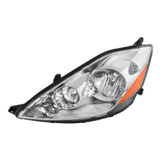 Chrome Housing Headlights Front Lamps Amber Corner For 2006-2010 Toyota Sienna 2pcs