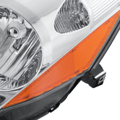 Chrome Housing Headlights Front Lamps Amber Corner For 2006-2010 Toyota Sienna 2pcs