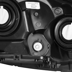 Black Housing Amber Reflector Headlights For 2006-2010 Toyota Sienna LE XLE 2pcs