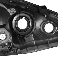 Black Housing Amber Reflector Headlights For 2006-2010 Toyota Sienna LE XLE 2pcs