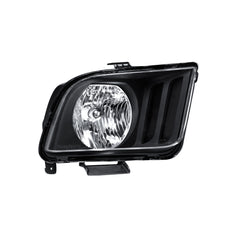 Black Housing Headlights Front Lamps For 2005-2009 Ford Mustang 2pcs