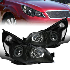 Chrome Housing Projector Headlight Corner Signal Lights For 2010-2014 Subaru Legacy 2.5i Outback 2pcs