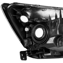 Black Housing Headlights Assembly Front Lamps For 2003-2007 Honda Accord 2pcs