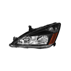 Black Housing Headlights Assembly Front Lamps For 2003-2007 Honda Accord 2pcs