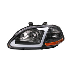 LED DRL Headlights Assembly For 1996-1998 Honda Civic EJ EK EM with Smoke Housing/Clear Lens/Amber Reflector