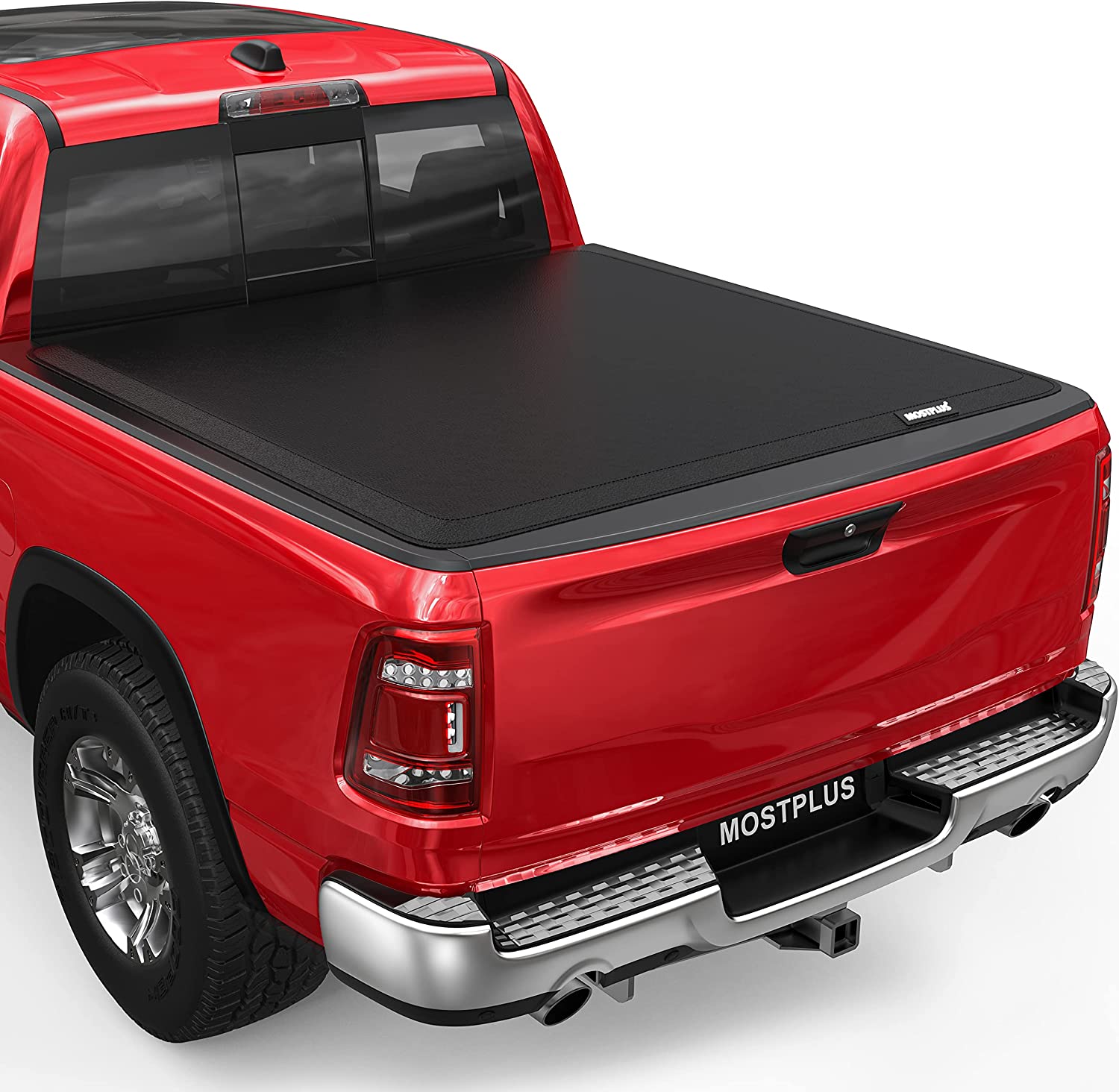 6.4FT Roll Up Soft Tonneau Cover For 2002-2024 Dodge Ram 1500 2500 350 ...