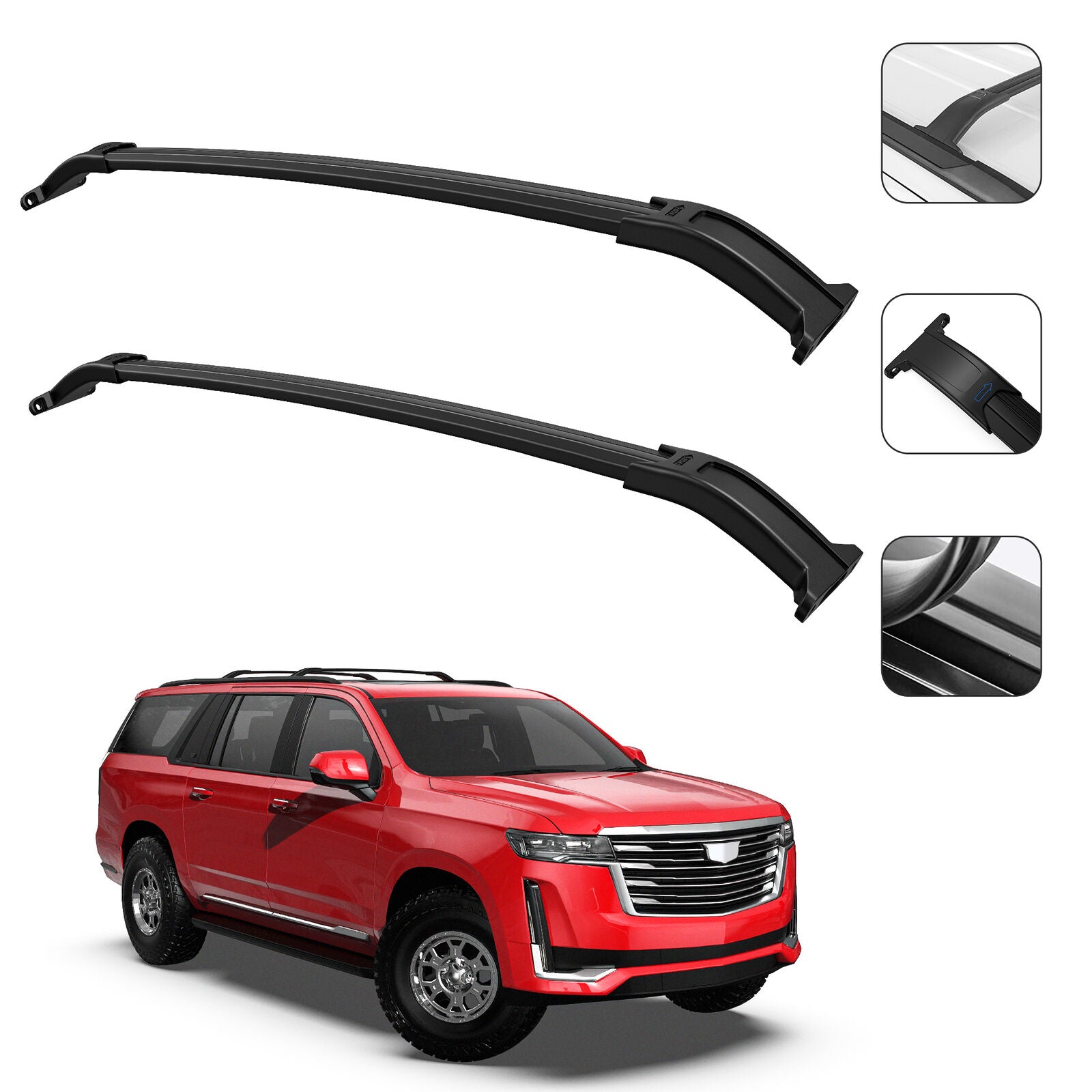 Roof Rack Cross Bar for 2015-2019 Cadillac Escalade ESV Chevy Suburban Tahoe