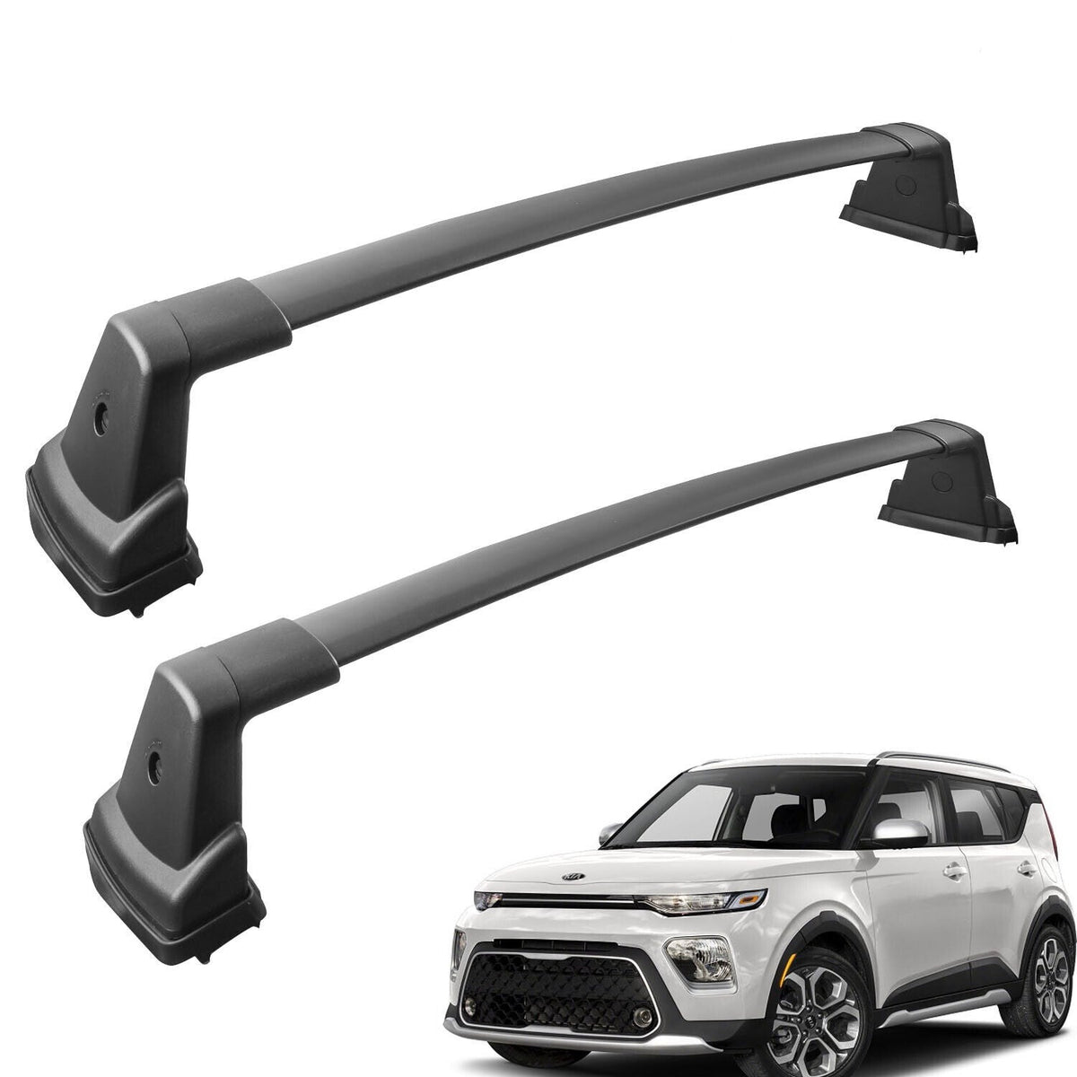 Pair Roof Rack Cross Bars Luggage Carrier Crossbars Alu For 2020 2021 2022 KIA Soul