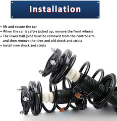 4x Front & Rear Complete Struts w/ Coil Spring Assembly for 2002-2006 Nissan Sentra 1.8L/2.5L L4 (Set of 4)