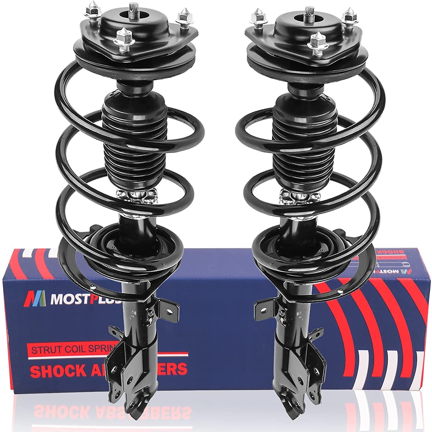 2x Front Complete Shock Struts w/ Coil Spring Assembly For 2007