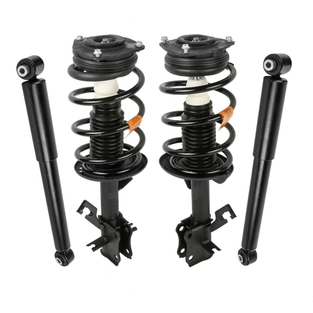 4x Front & Rear Complete Shock Struts & Coil Spring Assembly For 2007-2012 Nissan Sentra 2.0L (Set of 4)