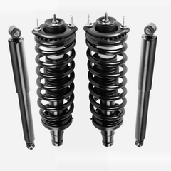 4x Front & Rear Shock Absorbers Complete Strut & Coil Spring Assembly For 2002-2009 Chevy Trailblazer GMC Envoy Saab 9-7X