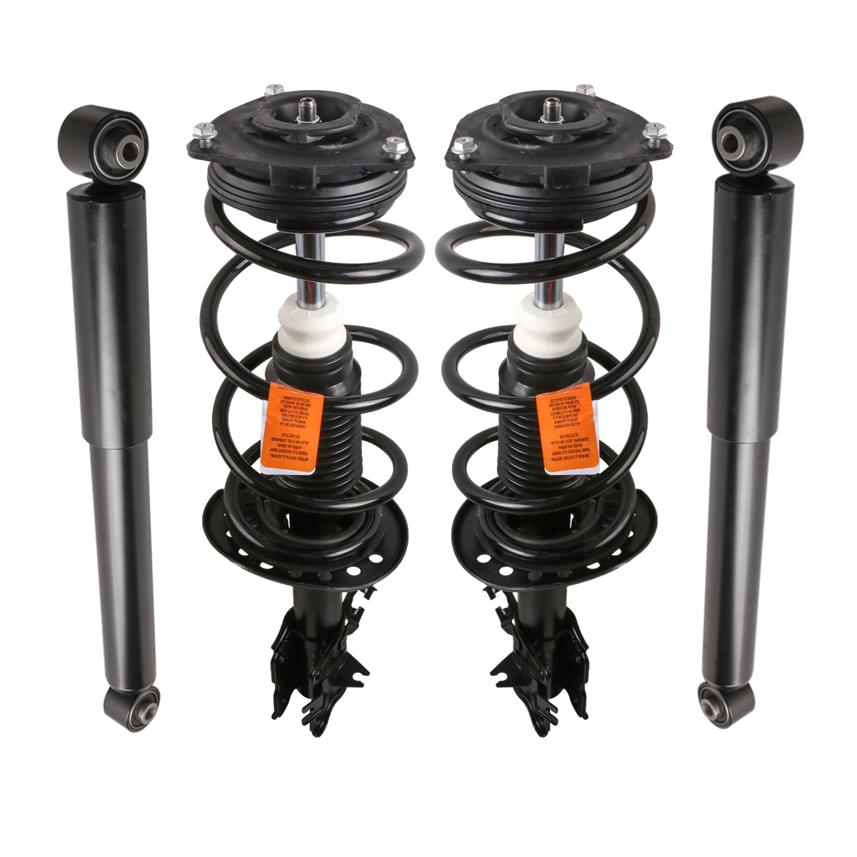 4x Front & Rear Shock Absorbers Complete Strut & Coil Spring Assembly For 2008-2012 Nissan Rogue FWD/AWD